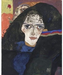 Egon Schiele, Trauernde Frau. 1912