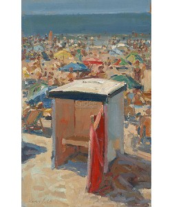 Hans Versfelt, Beach hut on a hot summer day