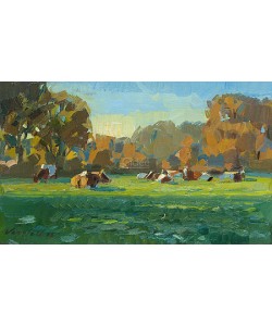 Hans Versfelt, Cows in autumn light
