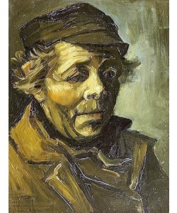 Vincent van Gogh, ""Kopf eines Bauern. Studie für """"Die Kartoffelesser"""". Entstanden im April 1885 in Nuenen.""""
