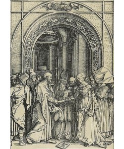 Albrecht Dürer, Marienleben: Die Vermählung Marias. Um 1504/05.