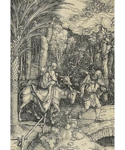 Albrecht Dürer, Marienleben: Die Flucht nach Ägypten. Um 1503.