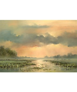 Jan Kooistra, Cattle in the morning mist