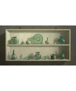 Henk Helmantel, Roman glass in cupboard