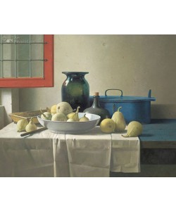 Henk HELMANTEL, Stilleven met open raam (Rembrandts atelier)