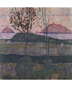 Egon Schiele, Versinkende Sonne. 1913