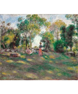 Pierre-Auguste Renoir, Landschaft mit Figuren (Paysage avec figures). Um 1890