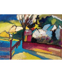 Wassily Kandinsky, Herbstlandschaft mit Baum. 1910