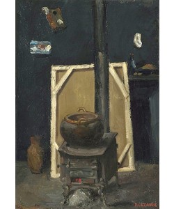 Paul Cézanne, Der Ofen im Atelier. Um 1865