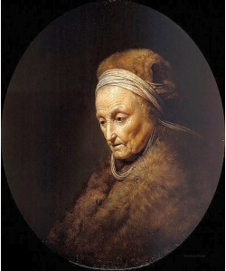 Gerrit (Gerard) Dou, Bildnis von Rembrandts Mutter.