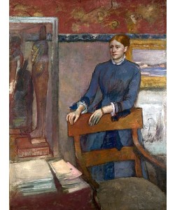 Edgar Degas, Hélène Rouart im Arbeitszimmer ihres Vaters. Um 1886