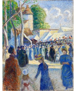 Camille Pissarro, Jahrmarkt in Gisors (La Foire de Gisors). 1889