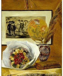 Pierre-Auguste Renoir, Stillleben mit Blumenstrauß. 1871