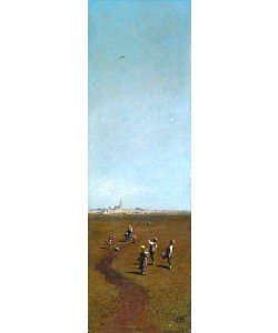 Carl Spitzweg, Drachensteigen. Um 1880/85