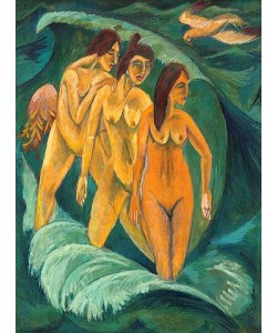 Ernst Ludwig Kirchner, Die drei Badenden. 1913