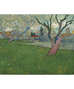 Vincent van Gogh, Blühender Obstgarten mit Blick auf Arles. 1889