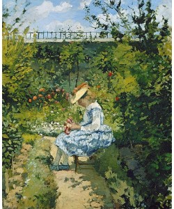 Camille Pissarro, Jeanne im Garten, Pontoise (Jeanne au Jardin, Pontoise). Um 1872