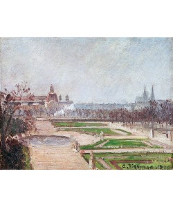 Camille Pissarro, Die Tuilerien und der Louvre (Le Jardin des Tuileries et le Louvre). 1900