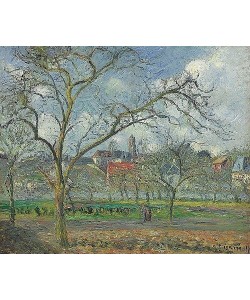 Camille Pissarro, Obstgarten bei Saint-Ouen-l'Aumone im Winter. / Verger a Saint-Ouen-l'Aumone en hiver. 1877.