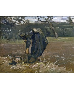 Vincent van Gogh, Bäuerin bei Kartoffelernte. 1885