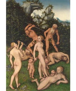LUCAS CRANACH Der Ältere, Ende des silbernen Zeitalters (?). Um 1530