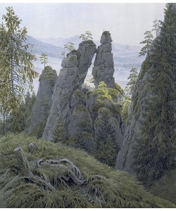 Caspar David Friedrich, Das Tor auf dem Neurathen. Um 1837-40