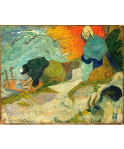 Paul Gauguin, Laveuses à Arles. / Wäscherinnen in Arles. 1888.
