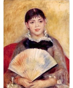 Pierre-Auguste Renoir, Mädchen mit Fächer. 1881.