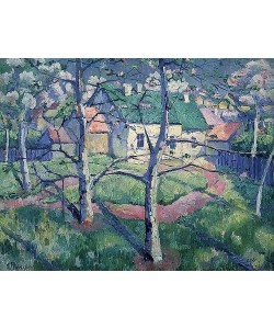 Kasimir Malewitsch, Blühende Apfelbäume. 1904.
