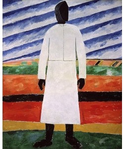 Kasimir Malewitsch, Bäuerin mit schwarzem Gesicht. 1928-