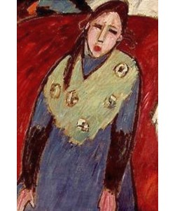 Alexej von Jawlensky, Mädchen in blau-grünem Kleid.