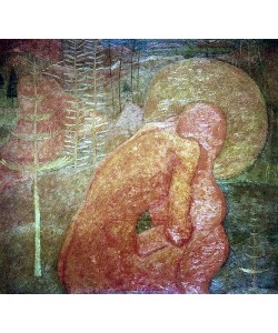 Kasimir Malewitsch, Studie zum Fresko. Gebet. 1907.