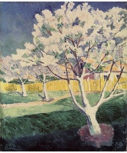 Kasimir Malewitsch, Blühende Apfelbäume. Um 1930.