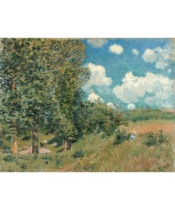 Alfred Sisley, Die Straße von Versailles nach Saint-Germain. 1875