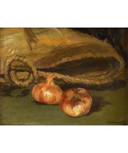 Édouard Manet, Stillleben mit Tasche und Knoblauch. 1861-62