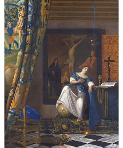 Jan Vermeer van Delft, Allegorie des Glaubens. Um 1670-72