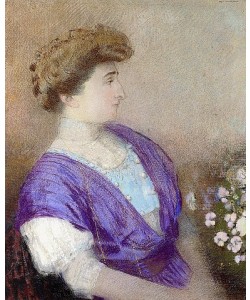 Odilon Redon, Portrait der Marquise de Gonet (Portrait de la Marquise de Gonet). 1907