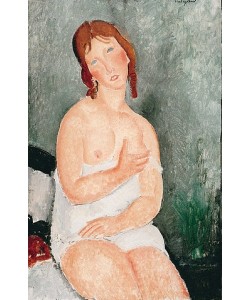 Amadeo Modigliani, Junge Frau in Hemd. 1918