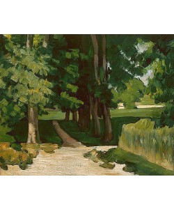 Paul Cézanne, Die Allee im Park von Jas de Bouffan. 1868-70 oder möglicherweise später
