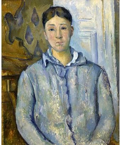 Paul Cézanne, Madame Cézanne in Blau. 1888-90