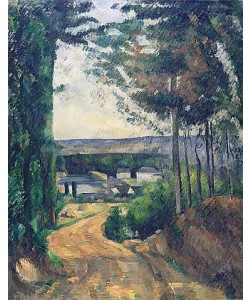 Paul Cézanne, Der Weg am See (La route vers l'étang). Um 1880