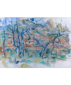 Paul Cézanne, Bäume und Häuser, Provence. 1884-86