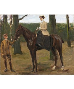 Max Liebermann, Des Künstlers Tochter Käthe zu Pferde. 1913