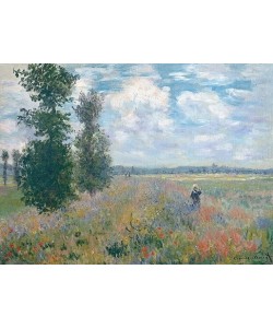 Claude Monet, Mohnfeld nahe Argenteuil. 1875.