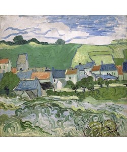 Vincent van Gogh, Blick auf Auvers. Auvers-sur-Oise, Mai - Juni 1890.