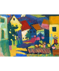 Wassily Kandinsky, Straße in Murnau. Um 1909-14