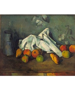 Paul Cézanne, Milchkanne und Äpfel. 1879-80