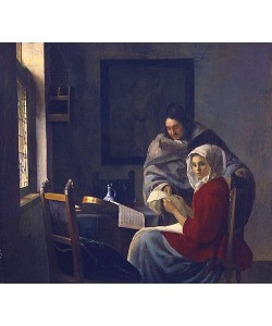 Jan Vermeer van Delft, Die unterbrochene Musikstunde. Um 1660.