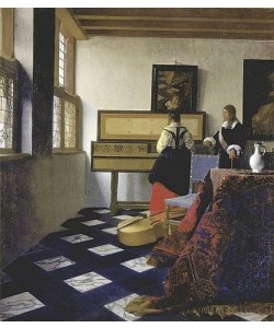 Jan Vermeer van Delft, Eine Dame am Virginal mit einem Kavalier (Die Musikstunde)