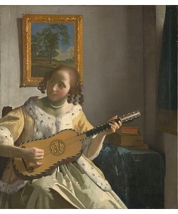 Jan Vermeer van Delft, Die Gitarrenspielerin. 1672.
